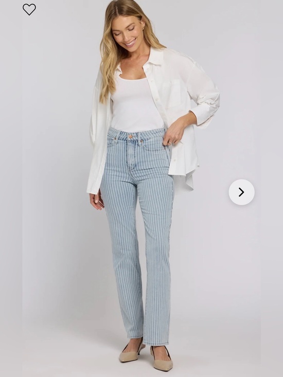 d. jeans Denim - #3228*” 16x38” d. jeans Light Blue Pinstripe Straight Leg Jeans